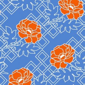 Large Floral Trellis Wallpaper by Florence Broadhurst (6 Colourways)