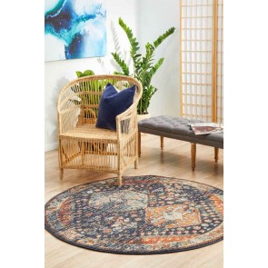 Legacy 854 Navy Round by Rug Culture