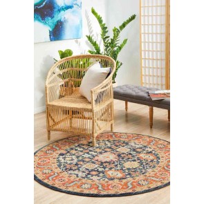 Legacy 860 Navy Round by Rug Culture