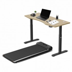 Lifespan Fitness WalkingPad™ M2 Treadmill with ErgoDesk Automatic Standing Desk (Oak) 1500mm