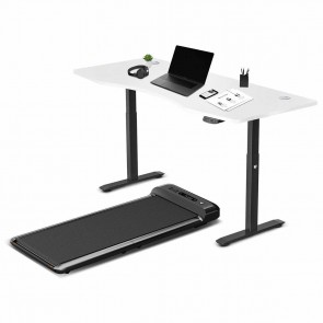 Lifespan Fitness WalkingPad™ M2 Treadmill with ErgoDesk Automatic Standing Desk (White) 1800mm