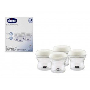 Chicco Natural Feeling Milk Storage Containers 4 Pack