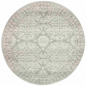 Mirage 358 Silver Round By Rug Culture