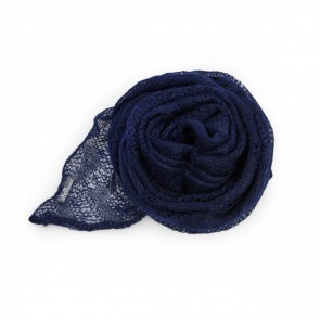 Navy Kid Mohair Wrap by St Albans