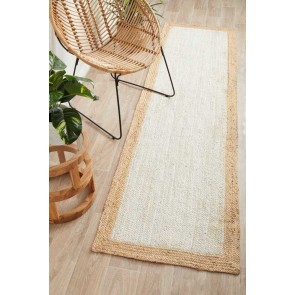 Noosa 333 White Natural Runner by Rug Culture
