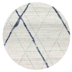 Oasis 452 Blue Round by Rug Culture