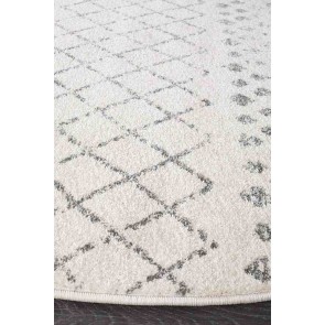 Oasis 454 White Round By Rug Culture