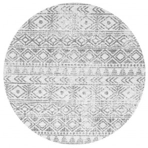 Oasis 456 Grey Round By Rug Culture