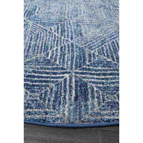 Oasis 457 Navy Round By Rug Culture