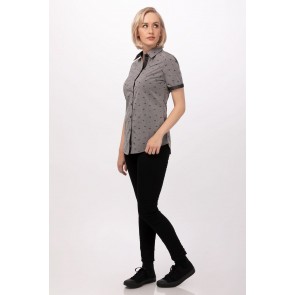 Omaha Grey Women Shirt by Chef Works