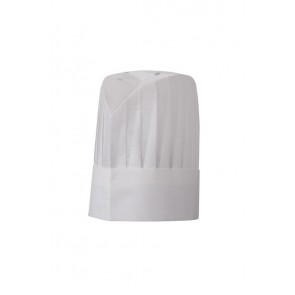Oval Top Pleated Chef Hat - 12" 