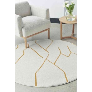 Paradise Ivy Gold Round by Rug Culture