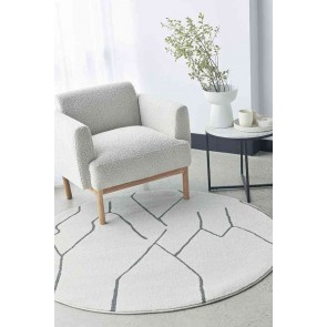 Paradise Ivy Grey Round by Rug Culture