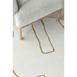 Paradise Round Amy Gold by Rug Culture