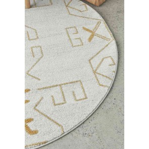 Paradise Round Cala Gold by Rug Culture