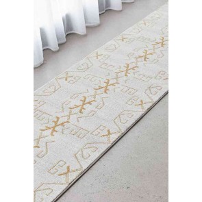 Paradise Runner Cala Gold by Rug Culture
