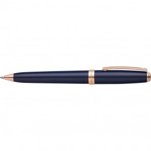 Sheaffer Prelude Cobalt Blue Lacquer Rose Gold Ballpoint Pen