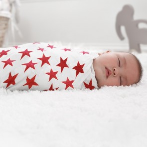 Classic Red 4 Pack Swaddles by Aden and Anais