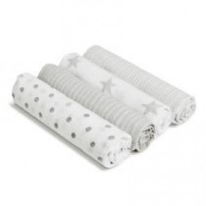 Dusty 4-pack Muslin Swaddles Aden by Aden and Anais
