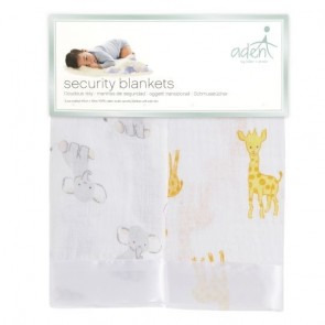 Safari Babes Issie Muslin Security Blankets 2pack
