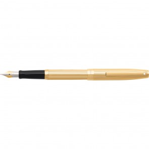 Sheaffer Sagaris Fluted Gold/Gold Tone Trim Fountain Pen [Medium Nib]