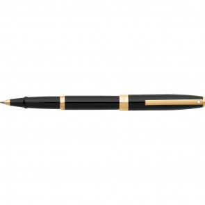 Sagaris Gloss Black/Gold Tone Trim Rollerball Pen