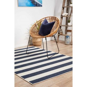 Seaside 4444 Navy White by Rug Culture