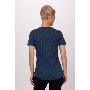 Striped Blue Women T-Shirt by Chef Works