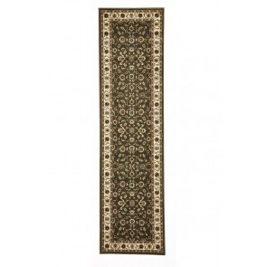 Sydney 1 Green Ivory Runner by Rug Culture