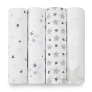 Twinkle Classic 4-Pack Muslin Swaddle 