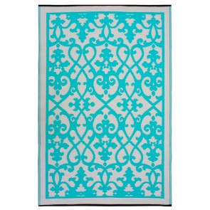 Venice Turquoise Outdoor Rug by FAB Rugs