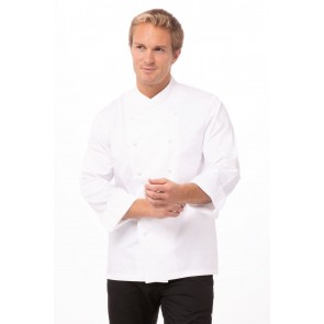 White Milan Premium Cotton Chef Jacket by Chef Works