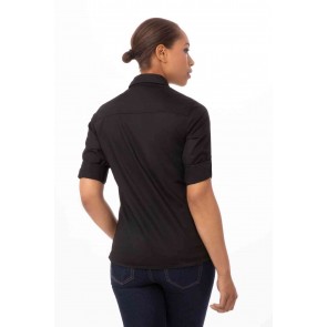 Black Pilot Womens Shirt by Chef Works