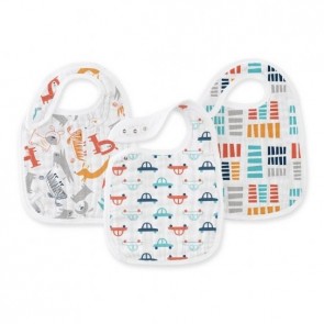 Zutano - Pup In Tow Classic 3-pk Snap Bibs by Aden and Anais