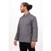 Lansing Mens Grey Chef Jacket by Chef Works