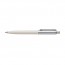Sentinel® Brushed Chrome Cap White Barrel Ballpoint Pen