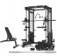  Cortex SM-25 6-in-1 Power Rack with Smith & Cable Machine + BN6 Bench + 100kg Olympic Weight Plate & Barbell Package