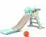 Kids Slide Outdoor Basketball Ring Activity Center Toddlers PlaySet