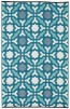 Fab Rugs Seville Blue Multicoloured Modern Recycled Plastic Outdoor Rug