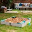 Colours By Plum Teal Square Wooden Sandpit