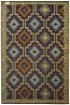 Lhasa Royal Blue and Chocolate Brown Outdoor Rug by FAB Rugs