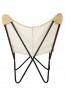 Marsh Suede Leather Butterfly Chair by Fabhabitat