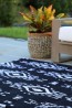 Fab Rugs Surah Black and White Tribal P.E.T Indoor Outdoor Rug