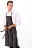 BlackWhiteRed Striped Bib Apron by Chef Works
