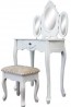 Living Good Dressing Table with 3 Mirrors & Stool 02