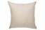 White & Beige Coral Linen Cushion