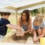 Beach Wooden Sand Pit and Canopy