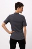 Seersuker Women Charcoal Shirt by Chef Works