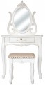 Living Good Small Dressing Table With Mirror And Large Stool