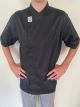 GC Modern Black Short Sleeve Chef Jacket by Global Chef